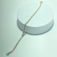 Bracelet Or 18 carats avec diamants 13.01 gr