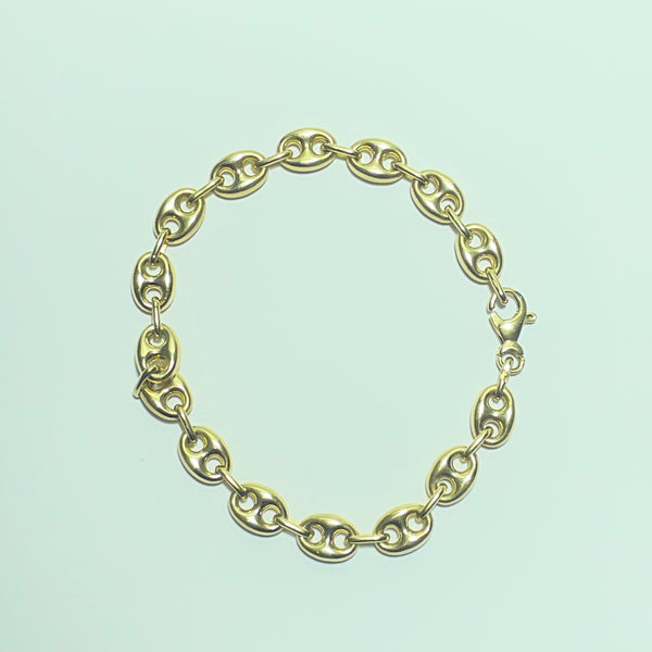 Bracelet graine de café Or 18 carats 11.69 g
