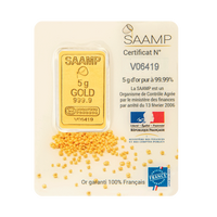 Lingotin d’or SAAMP — 5 g | 999,9 ‰
