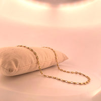 Chaîne grain de café or jaune 15,74 g