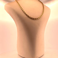 Collier en chaîne torsadée or jaune 7,52 g