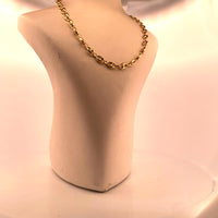 Chaîne grain de café or jaune 15,74 g